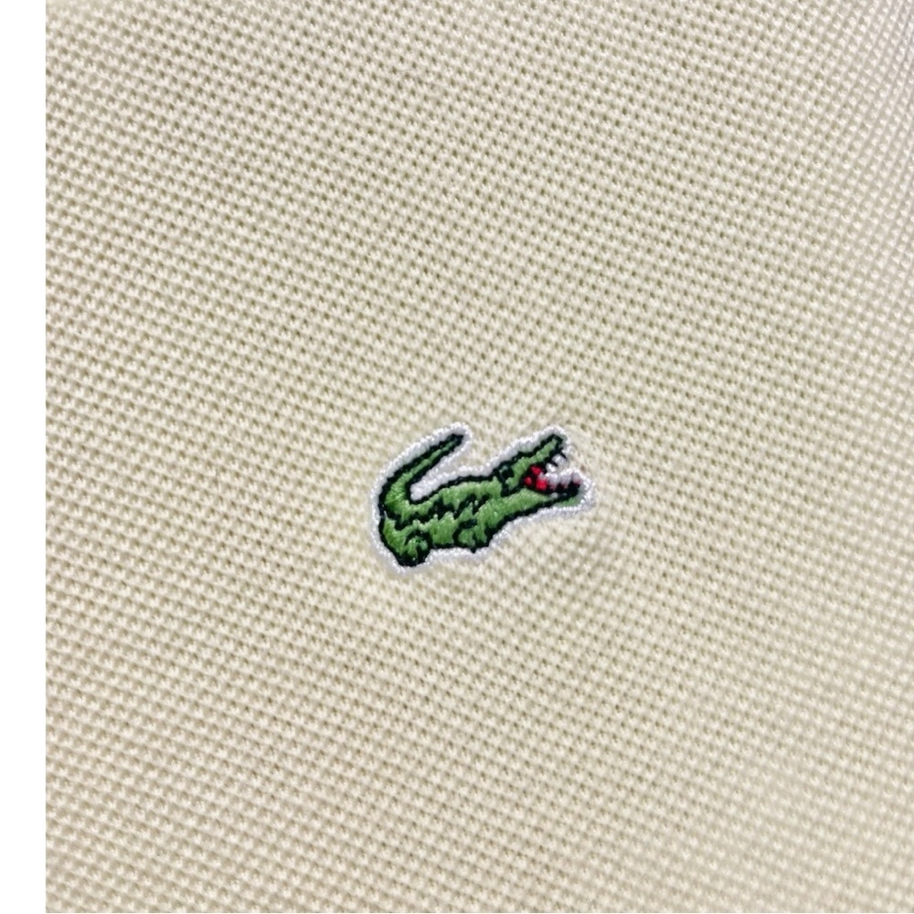 * Lacoste Butter Yellow Short Sleeve Classic Pique Stretch Polo Size 40 - Picture 5 of 9